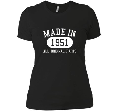 65th Birthday Gift Tee Shirt Made In 1951 (Fitted)