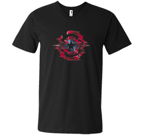 Captain America Shield Glitch Graphic T-Shirt