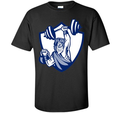 Berserker Lifting Barbell Kettlebell Crest Retro T-Shirt