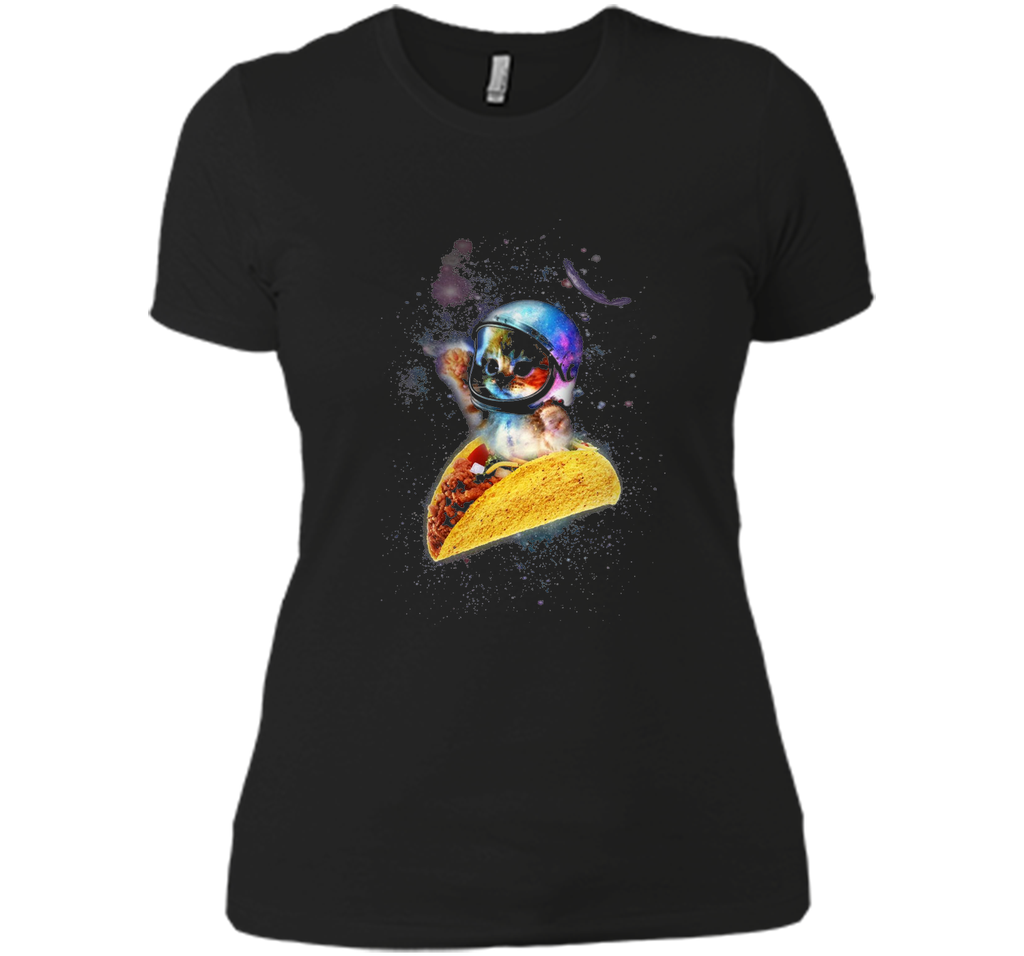Official Crazy Space Taco Cat Funny T-Shirt