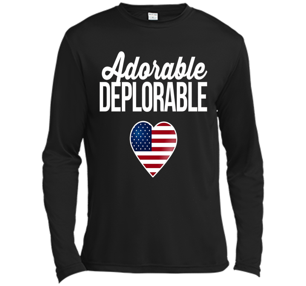 USA Flag Heart Adorable Deplorable Shirt Deplorable T