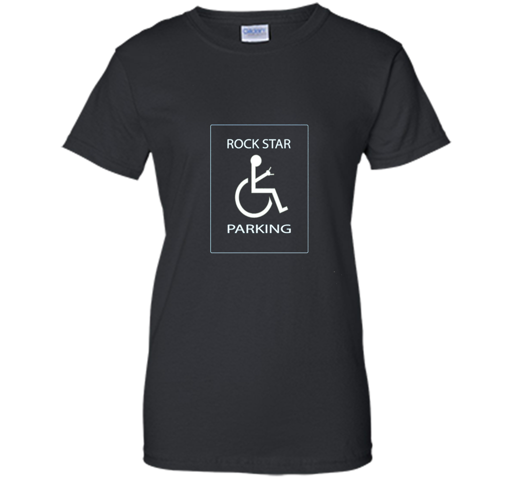 Rock Star Parking Handicap Sign t-shirt tee disabled funny