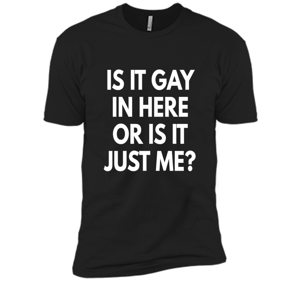 Is It Gay In Here Or Is It Just Me t-shirt - Funny LGBT