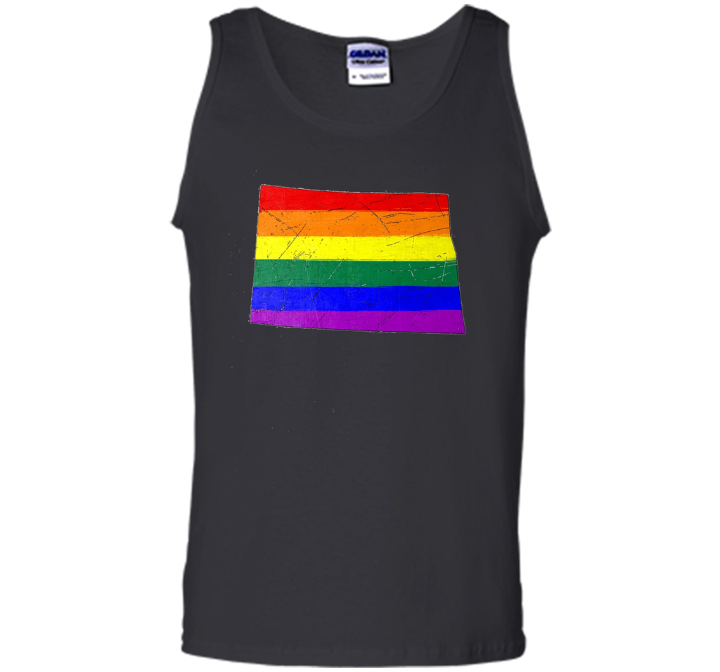 North Dakota Gay Pride Flag T-Shirt