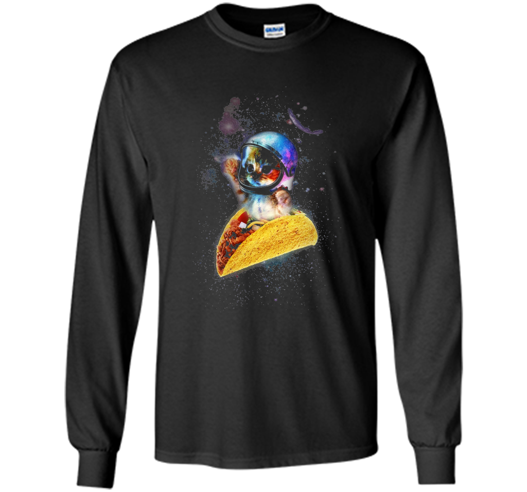 Official Crazy Space Taco Cat Funny T-Shirt