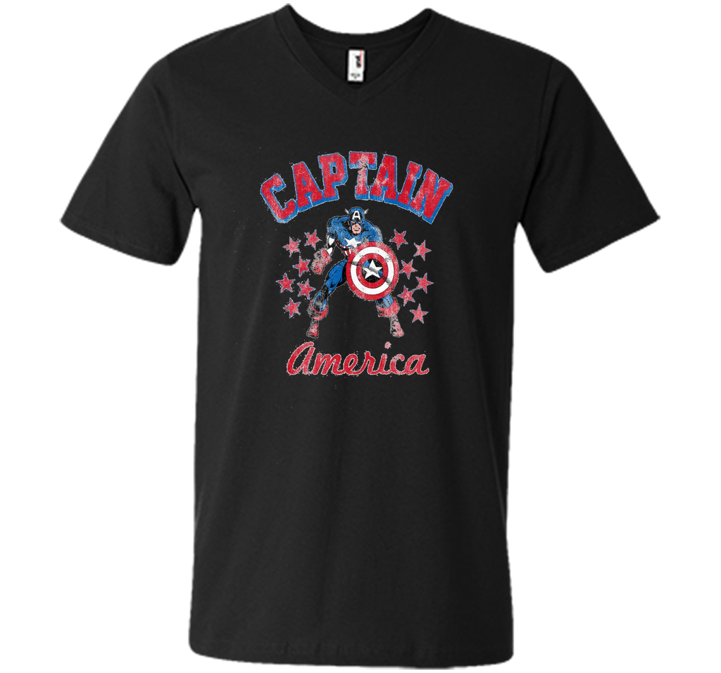 Classic Captain America Stars Graphic T-Shirt