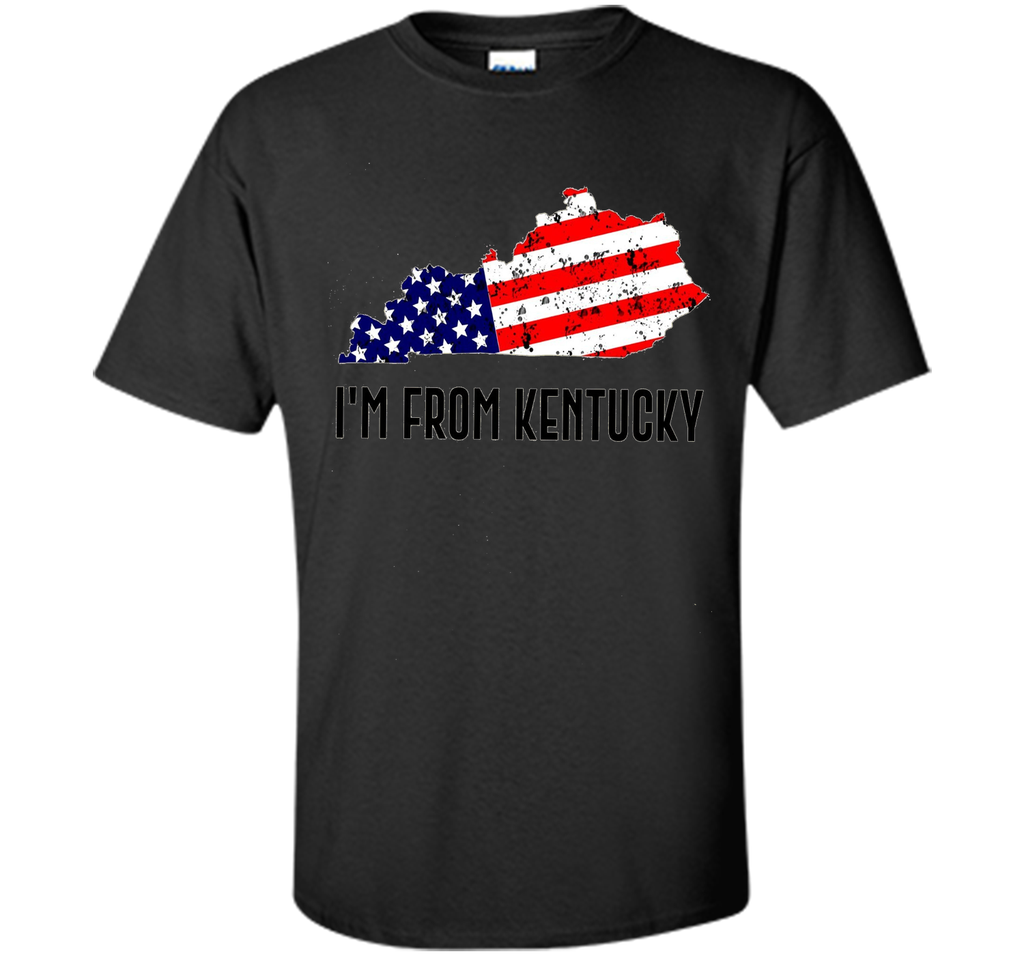 Proud of Kentucky USA flag Independence day Tshirt