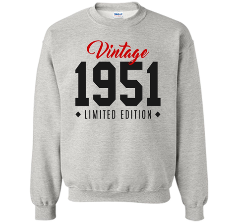 65th Birthday Gift T-Shirt Vintage 1951 Limited Edition Red