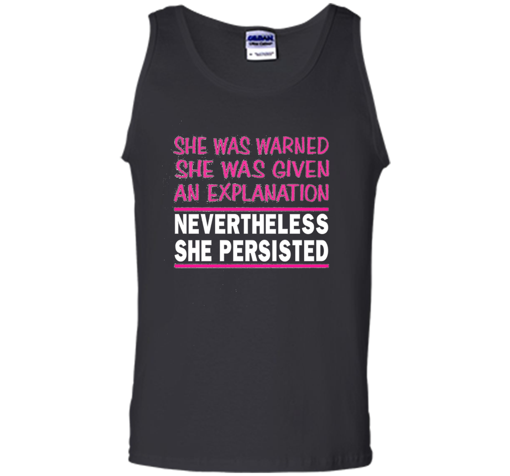 Nevertheless She Persisted T-Shirt PINK Feminist Free Speech