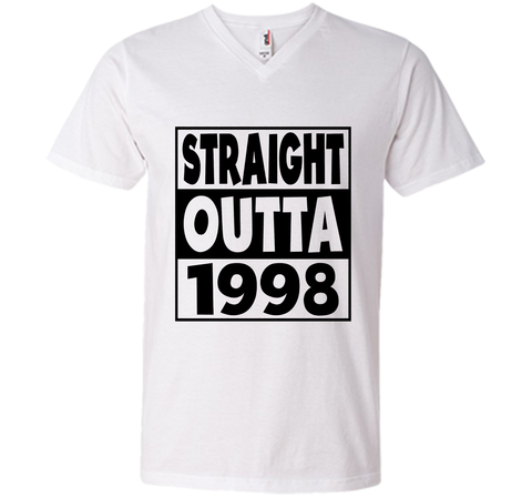 19th Birthday Gift T-Shirt Straight Outta 1998 White