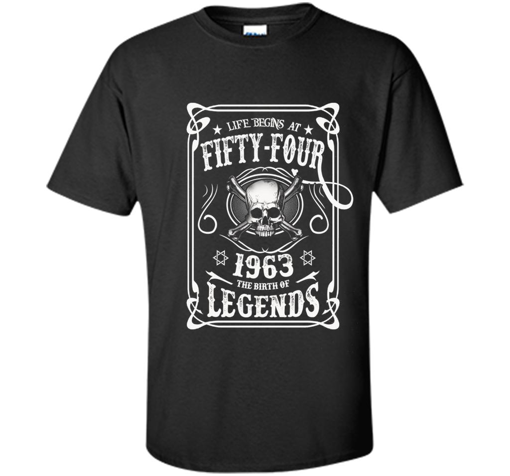 Life begins at 54 - 1963 - the birth of legends (v.2017) t-shirt