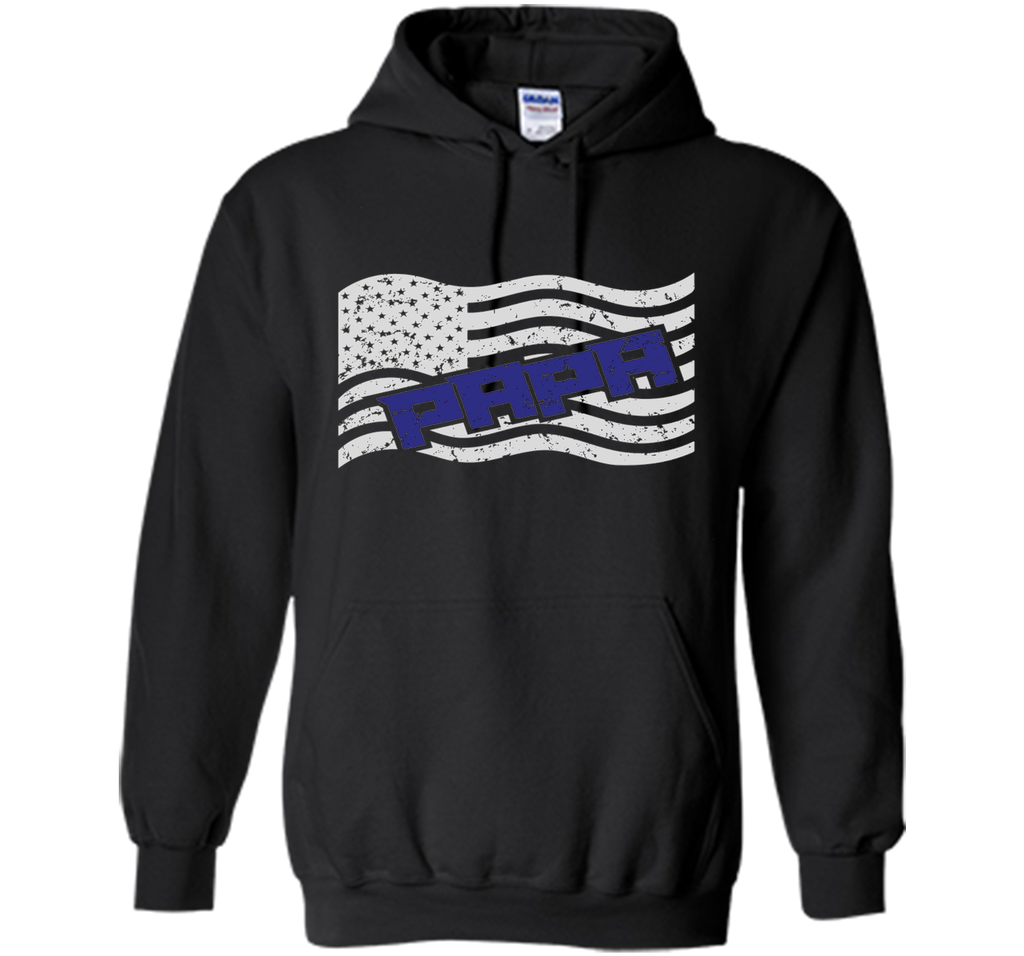 Papa on the American Flag Father's Day Gift T-shirt