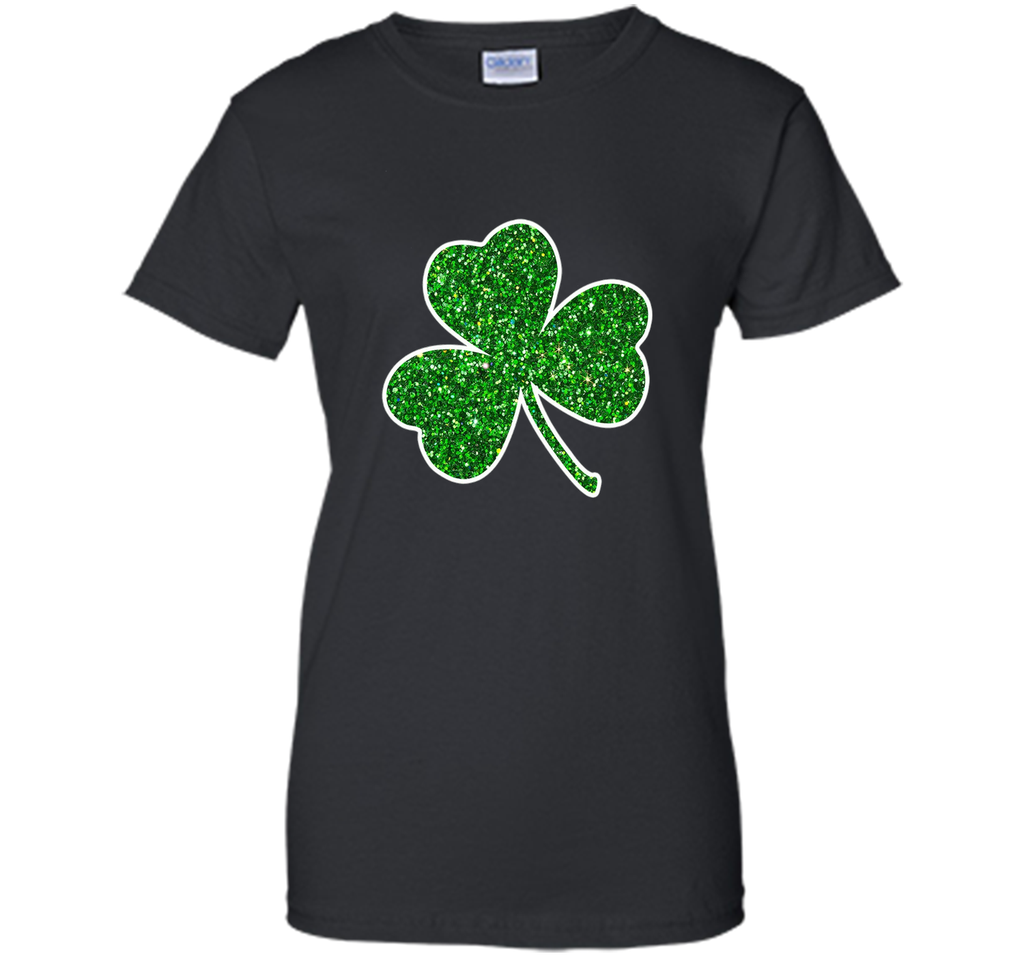 Green Glitter Shamrock t-shirt st. patrick's day