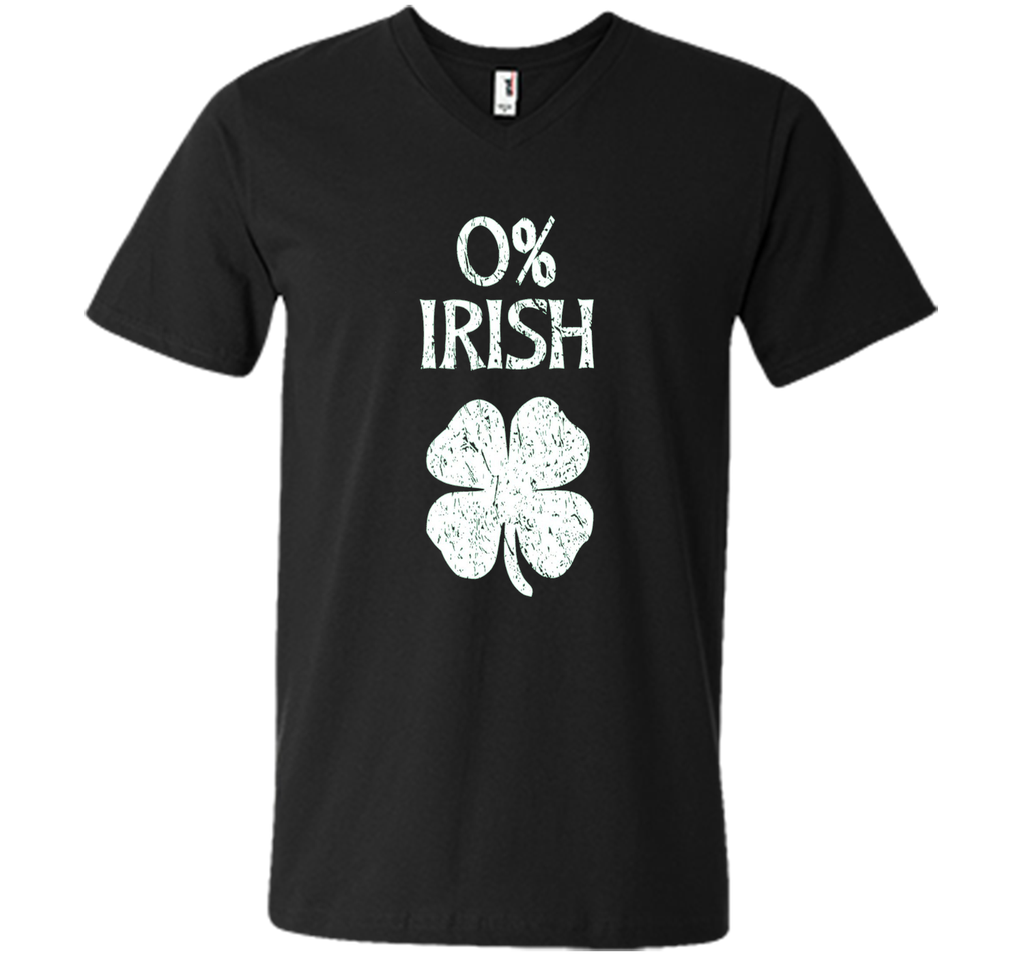 Short-Sleeve Unisex St. Patrick's Day T-Shirt with 0% Irish Screenprint