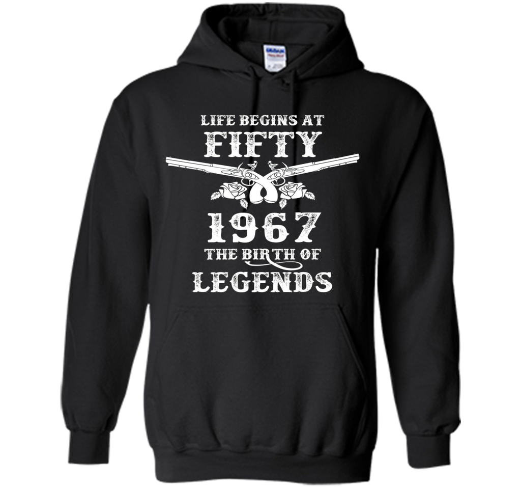 Vintage Life Begins At Fifty T-Shirt 50th Birthday Gift