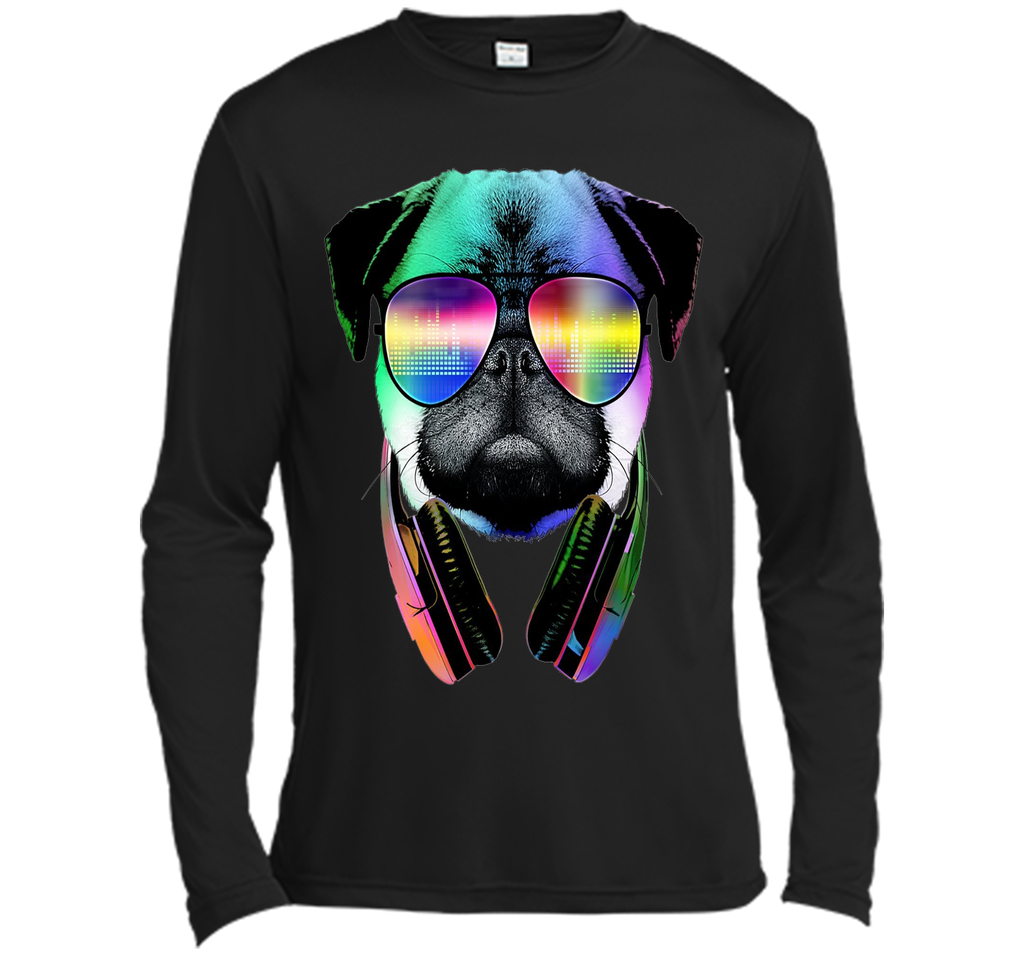 Original: Music Lover Pug - Dog Lovers T-Shirt - 2016
