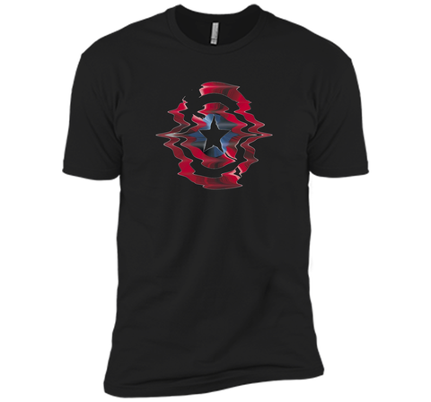 Captain America Shield Glitch Graphic T-Shirt