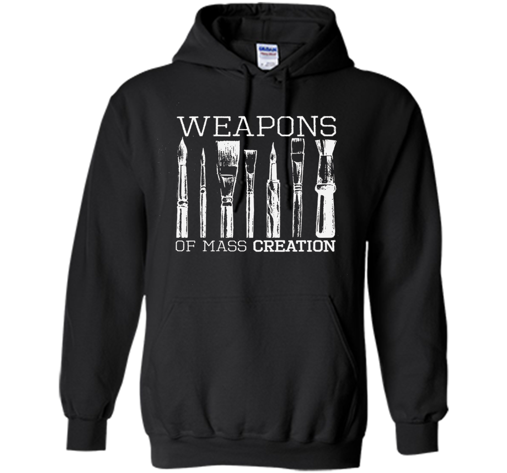 Weapons Of Mass Creation Paint Brushes Artist Painter Shirt
