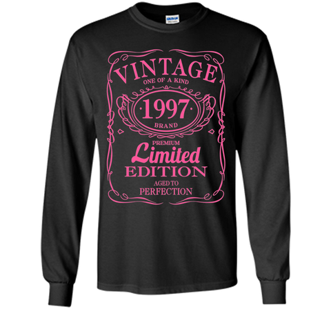 20th Birthday Gift Vintage 1997 Limited Edition T-Shirt Pink