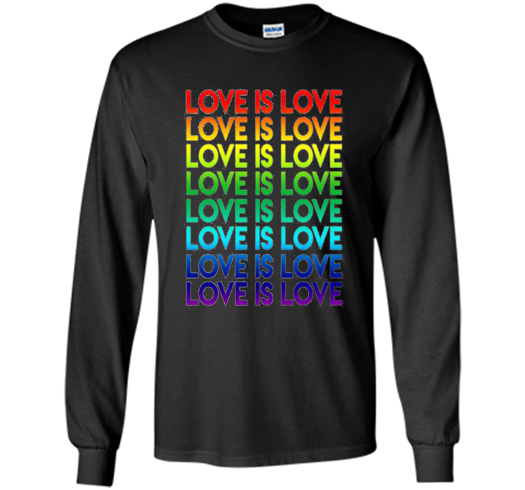 PROUD LOVE IS LOVE T-SHIRT For LGBT and Gay Pride Gift