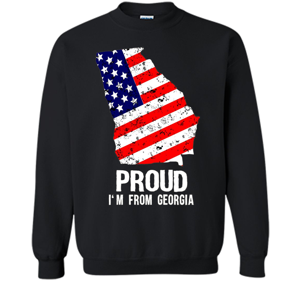 Proud of Georgia  -US flag Independence day Tshirt