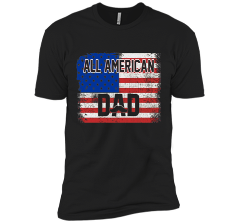 All American Dad American Flag T-Shirt Father's Day Shirt