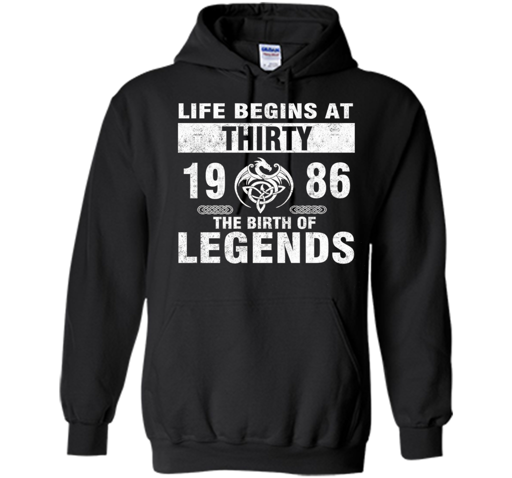 30th Birthday Gifts - Made 1986 The Birth Of Legends Tshirt