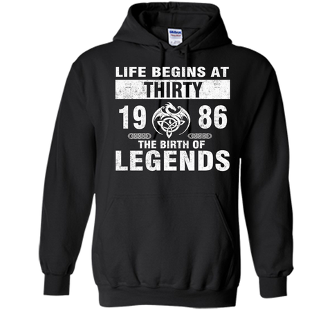 30th Birthday Gifts - Made 1986 The Birth Of Legends Tshirt