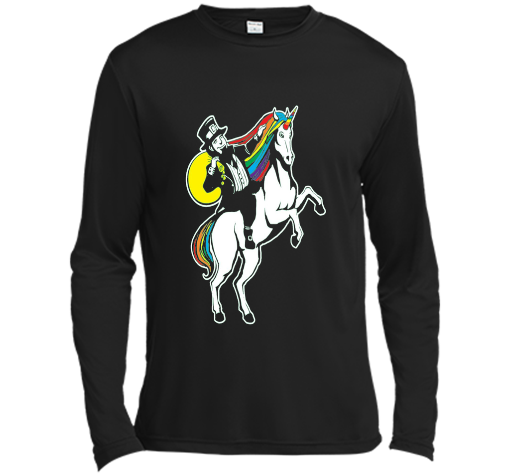 St Patrick's Day Lepricorn Leprechaun Riding Unicorn T-Shirt
