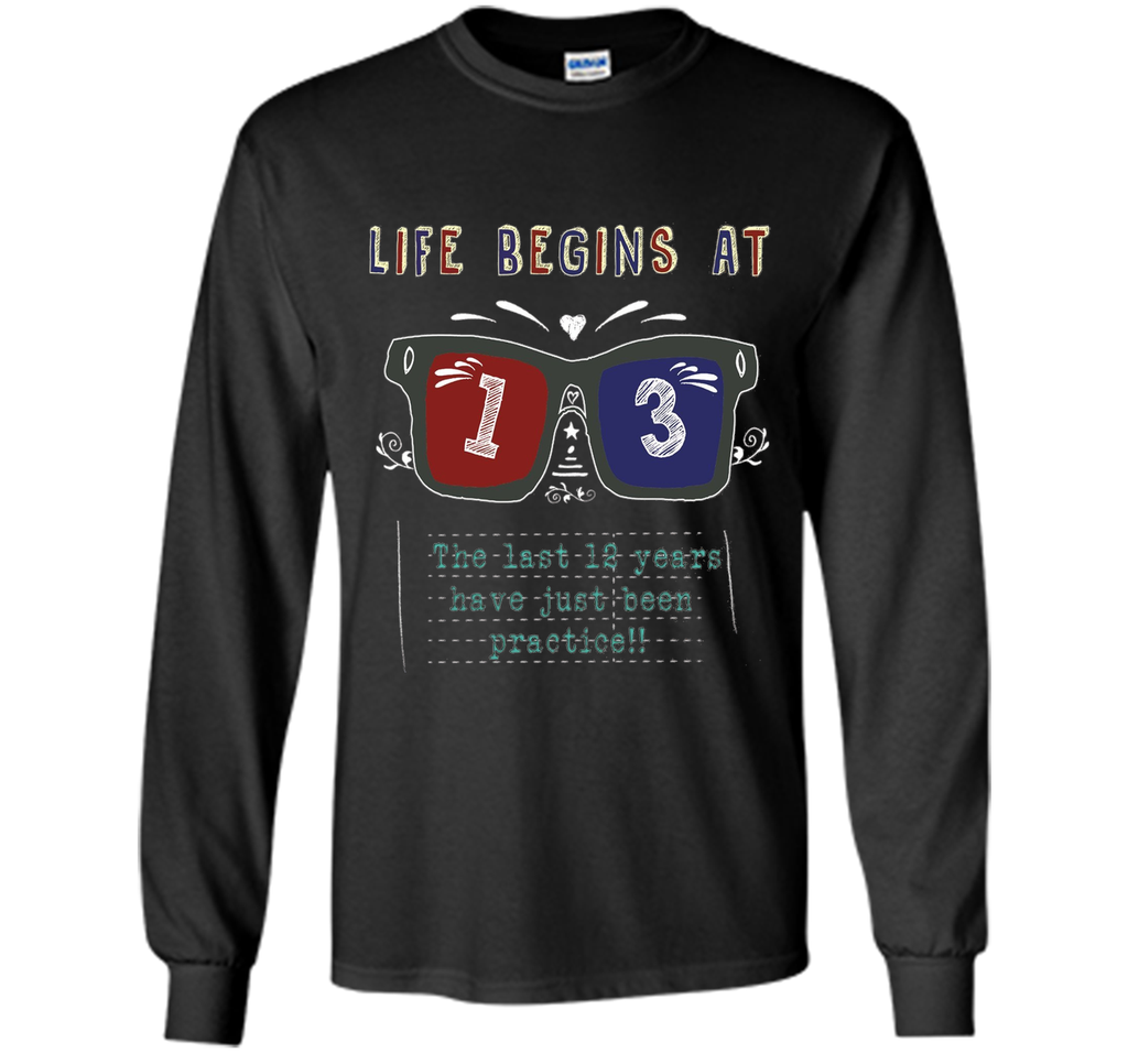 Life Begins At 13 Years Old 13th Birthday Cool Gift T-Shirt