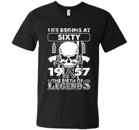60th Birthday Gifts 1957 The Birth Of Legends T-Shirt cool shirt