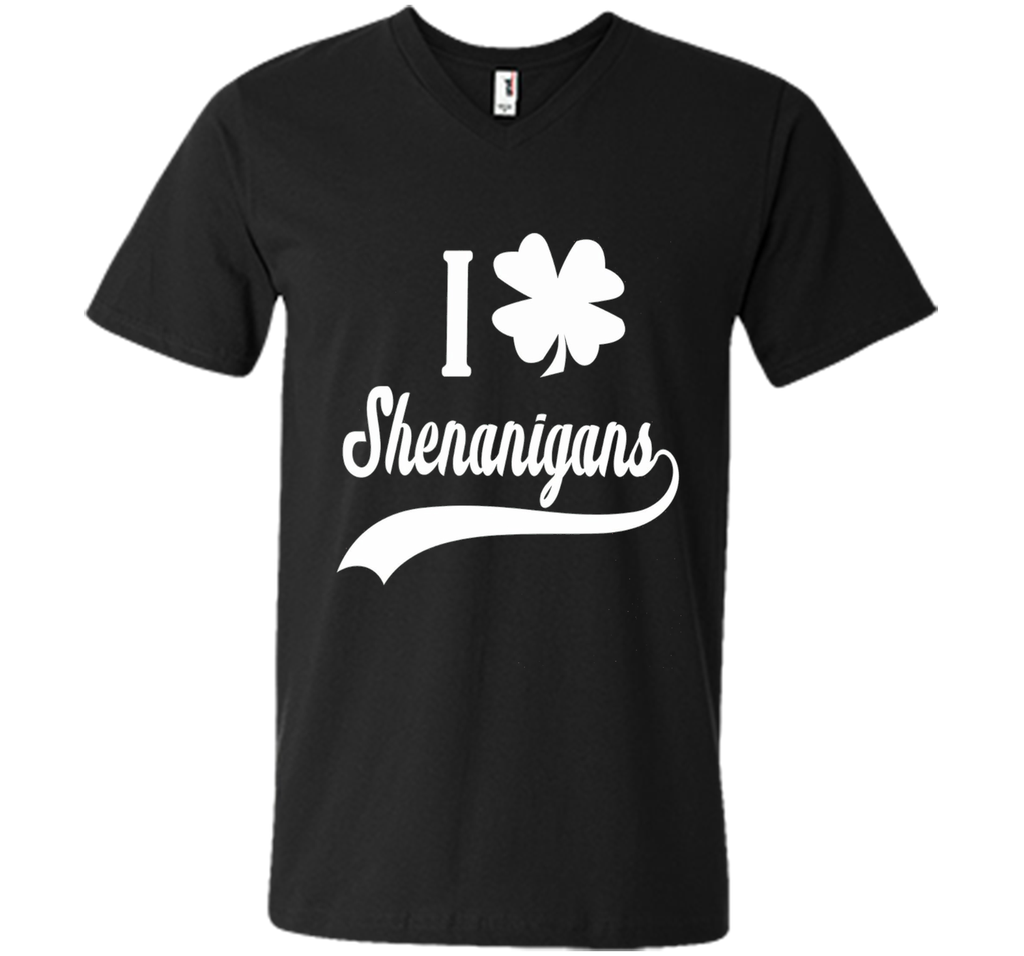 I CLOVER SHENANIGANS SHIRT Funny St Patricks Day Shirt
