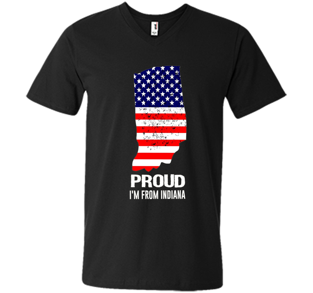 Proud of Indiana-US flag Independence day Tshirt