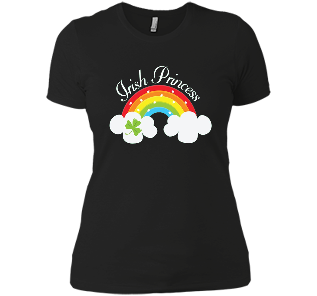 Irish Princess St Patricks Day Rainbow Shamrock T-shirt