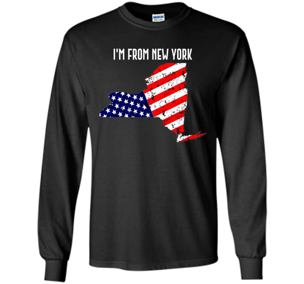 Proud of New York  USA flag Independence day Tshirt