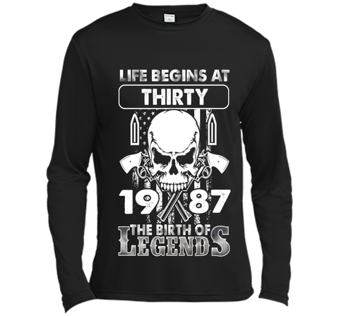 30th Birthday Gifts 1987 The Birth Of Legends T-Shirt shirt