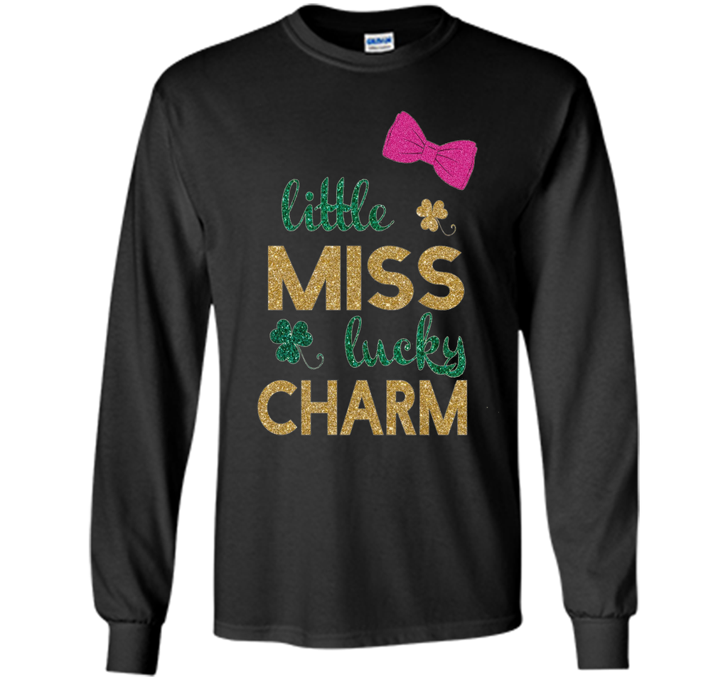 Little miss lucky charm st. patrick's day shirts for girls