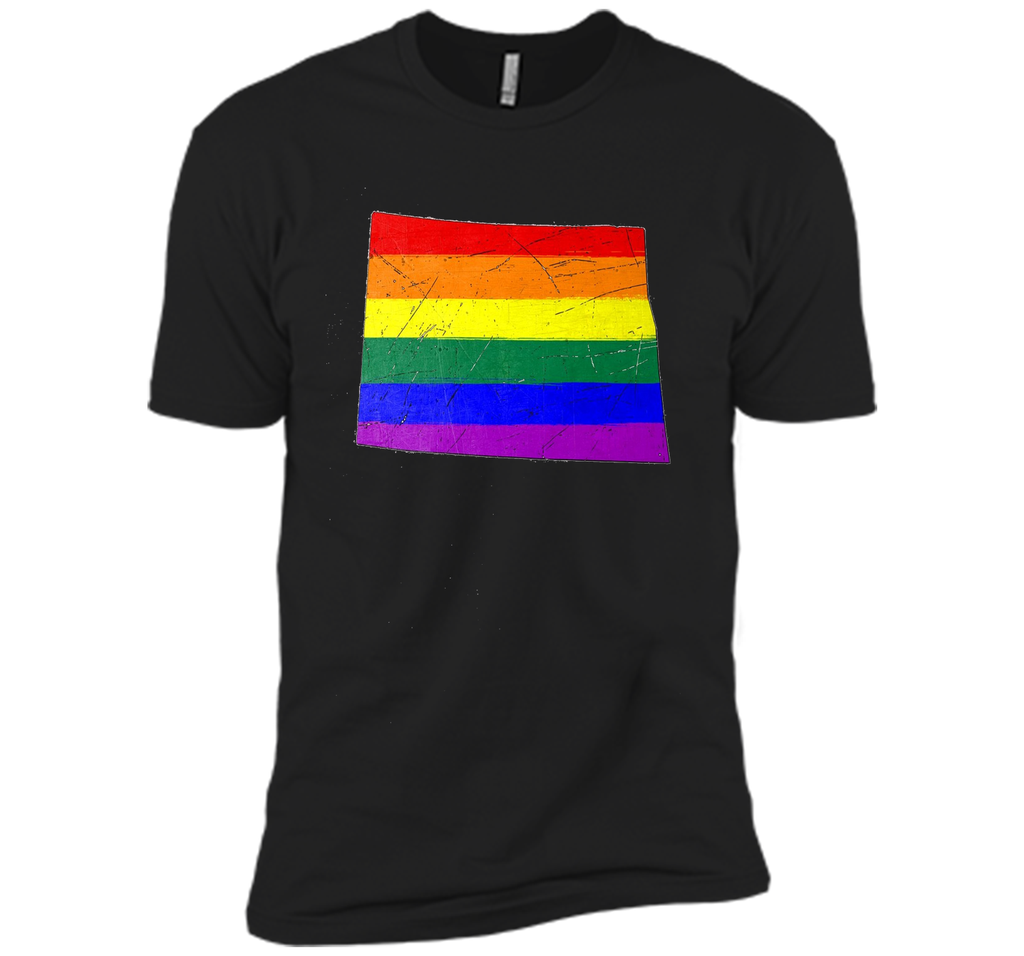 North Dakota Gay Pride Flag T-Shirt