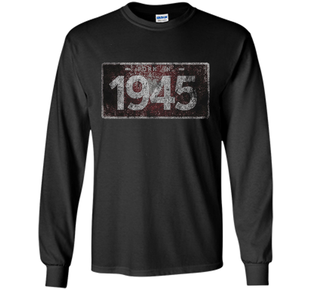 Men's 1945 License Plate 71st Birthday 71 Years Old Funny T-Shirt