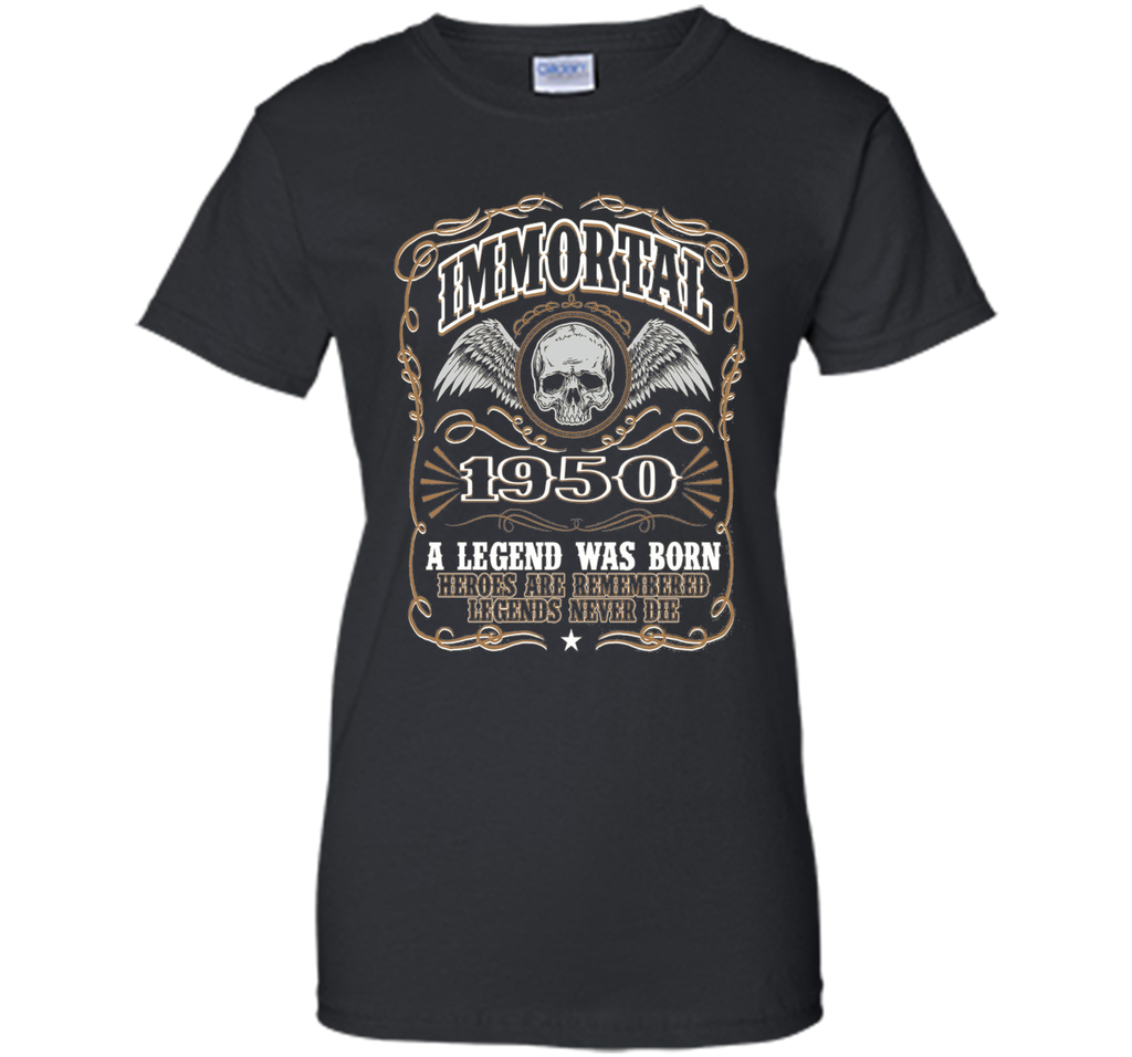 Immortal 1950 T-Shirt. 66th Birthday Gift For Men.