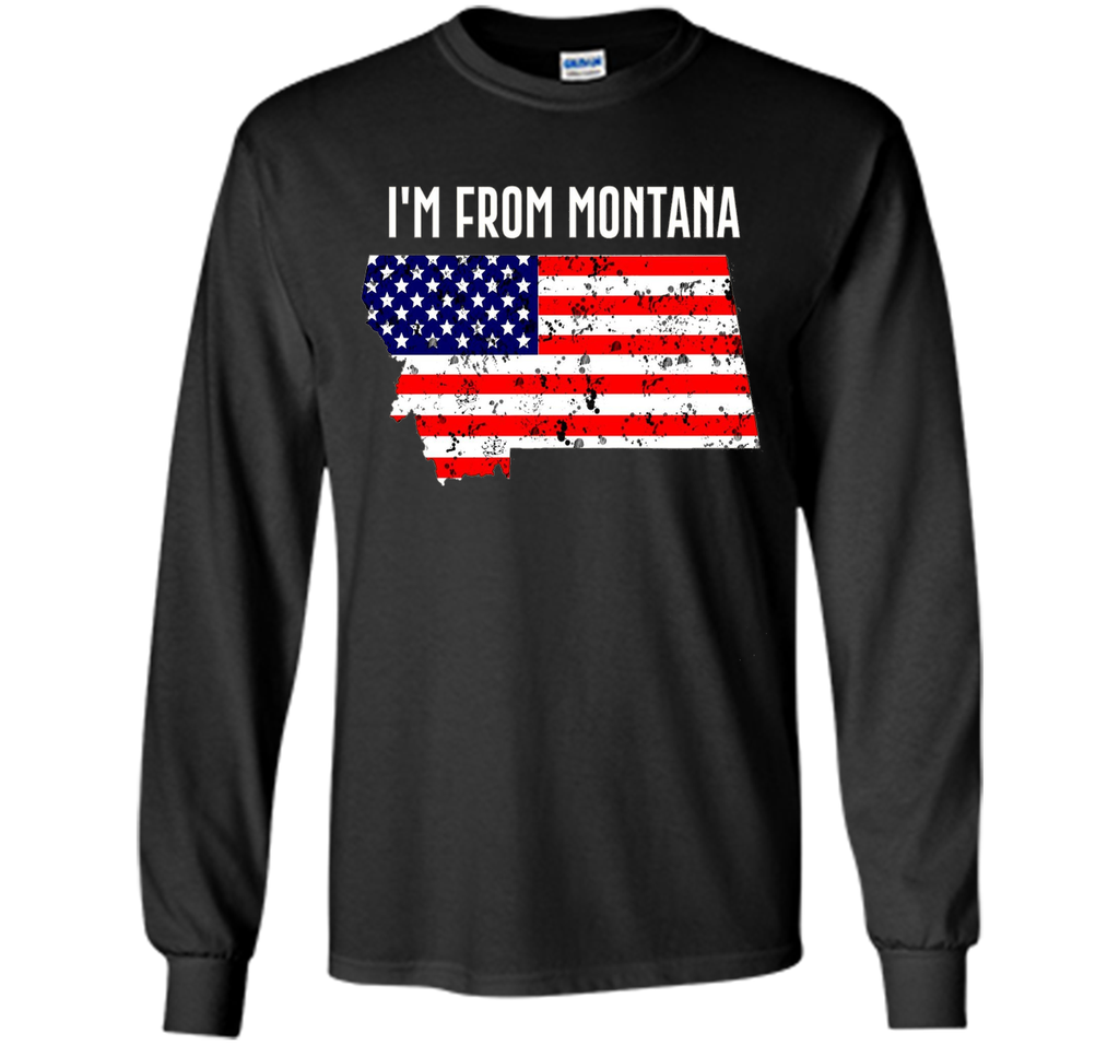 Proud of Montana -US flag Independence day Tshirt