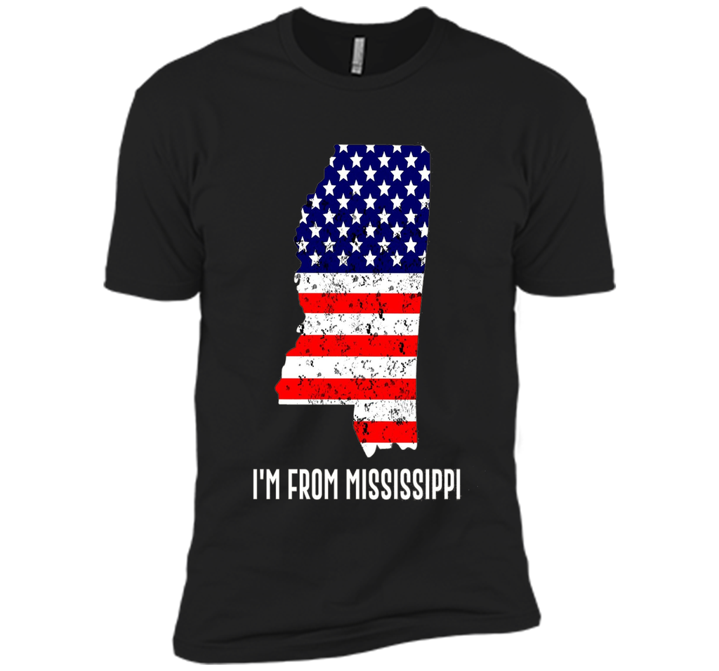 Proud of Mississippi-US flag Independence day Tee