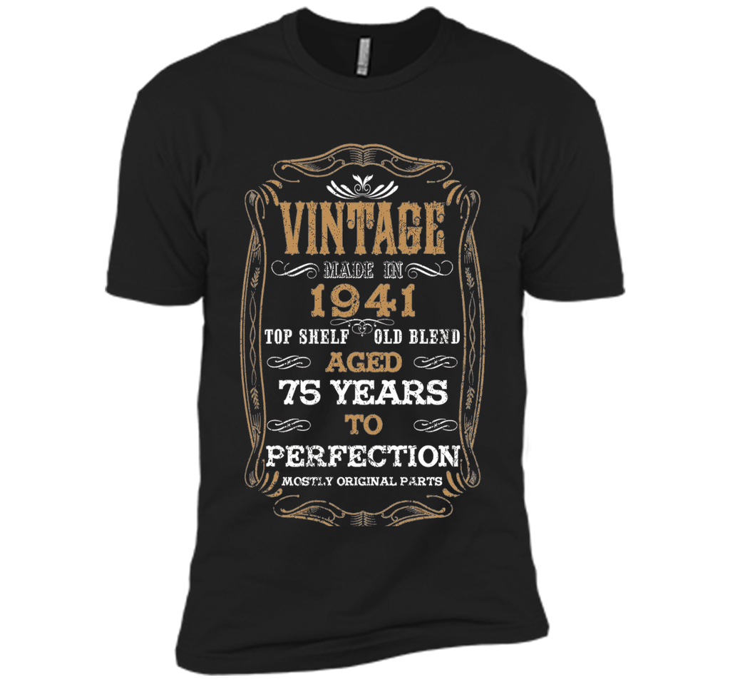 Vintage Aged To Perfection 75 Years 1941 BirthdayGifts T-Shi