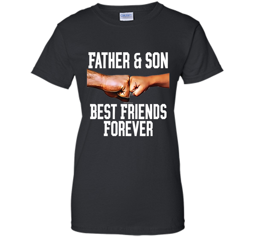 Father and Son Fist Bump Best Friends Father's Day T-Shirt