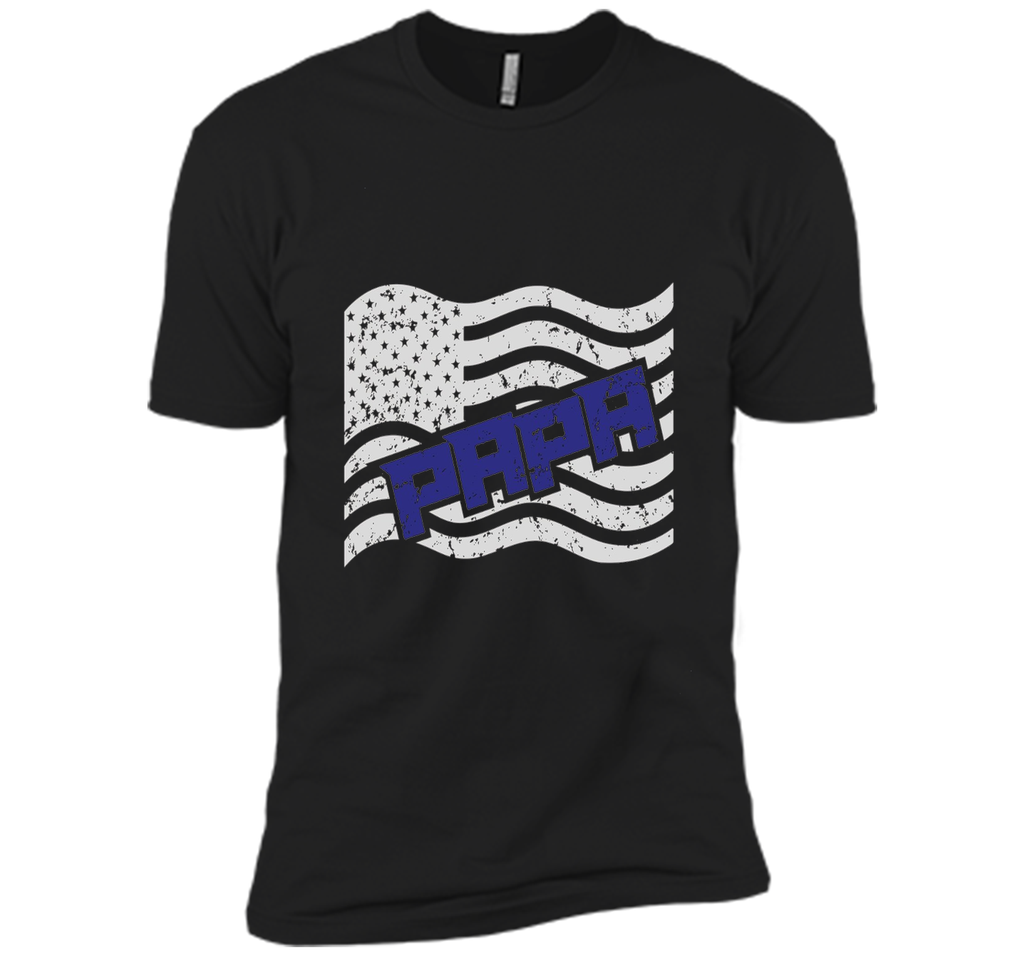 Papa on the American Flag Father's Day Gift T-shirt