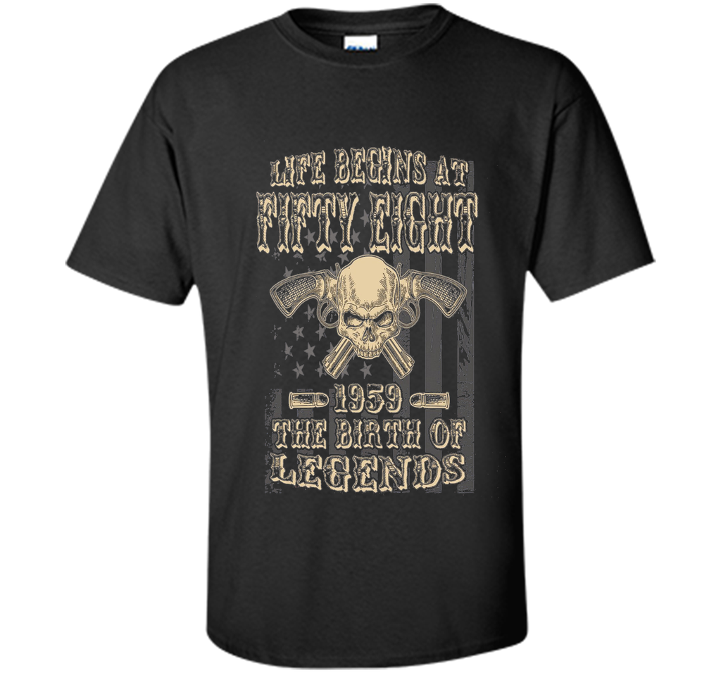Life Begins At Fifty Eight 1959 The Birth Of Legends t-shirt
