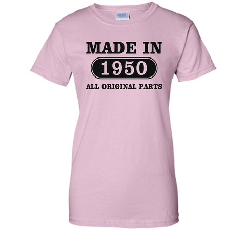 66th Birthday Gift, Made in 1950 All Original Parts, T-Shirt