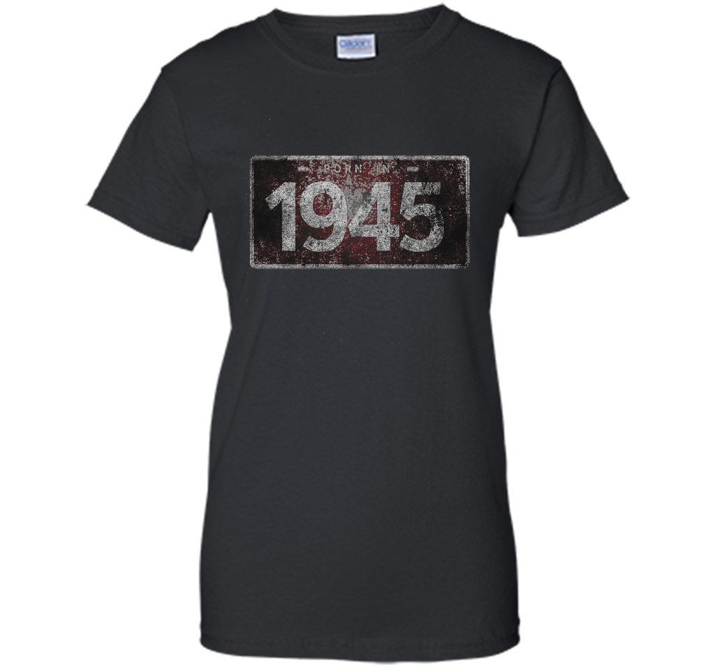 Men's 1945 License Plate 71st Birthday 71 Years Old Funny T-Shirt