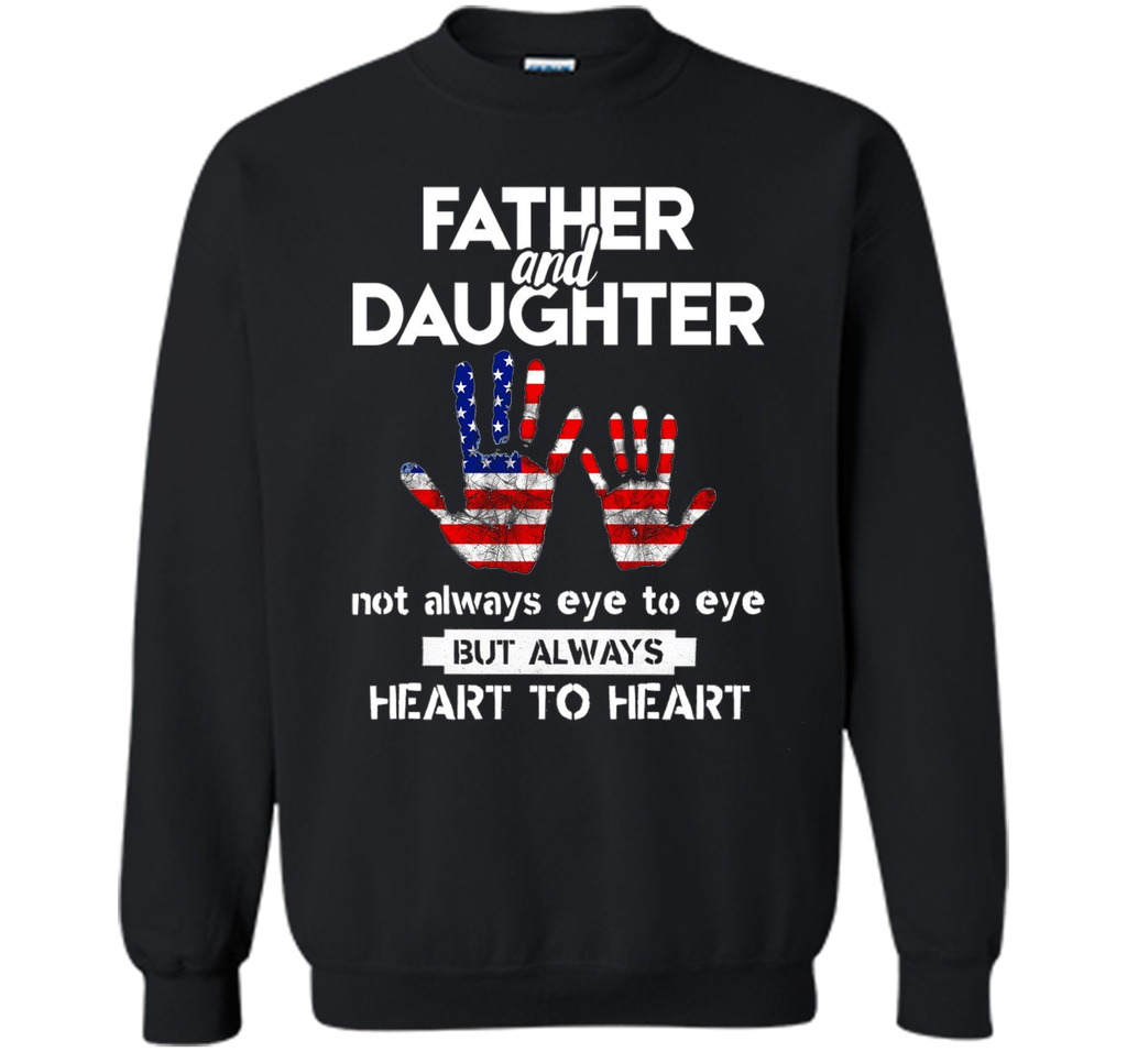 Father & Daughter ~ Father's Day T-Shirt USA US America Flag