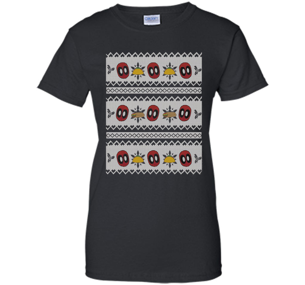 Deadpool Taco Ugly Christmas Sweater Graphic T-Shirt